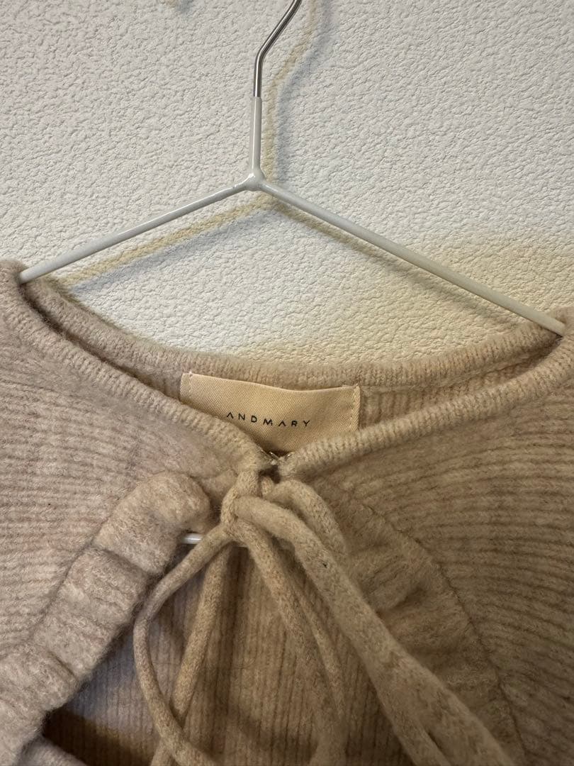 トップス andmary anita ribbon knit tops