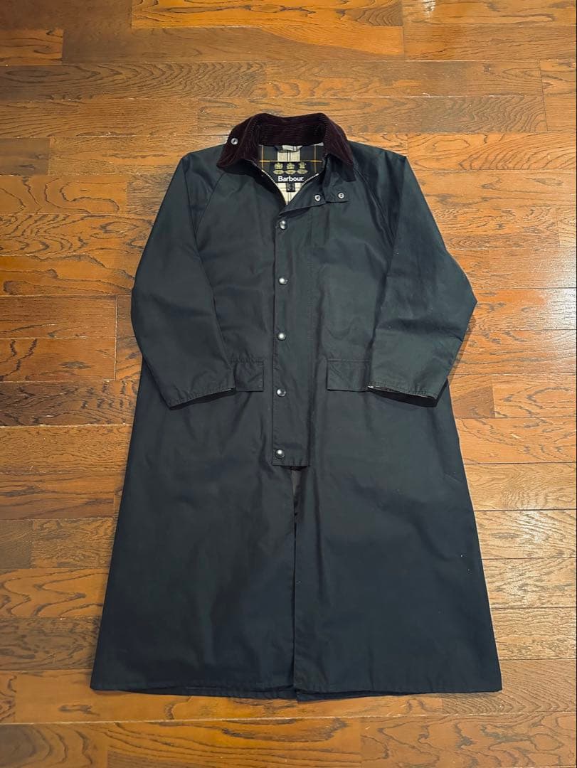 Barbour BURGHLEY ワックス コットン ロング コート