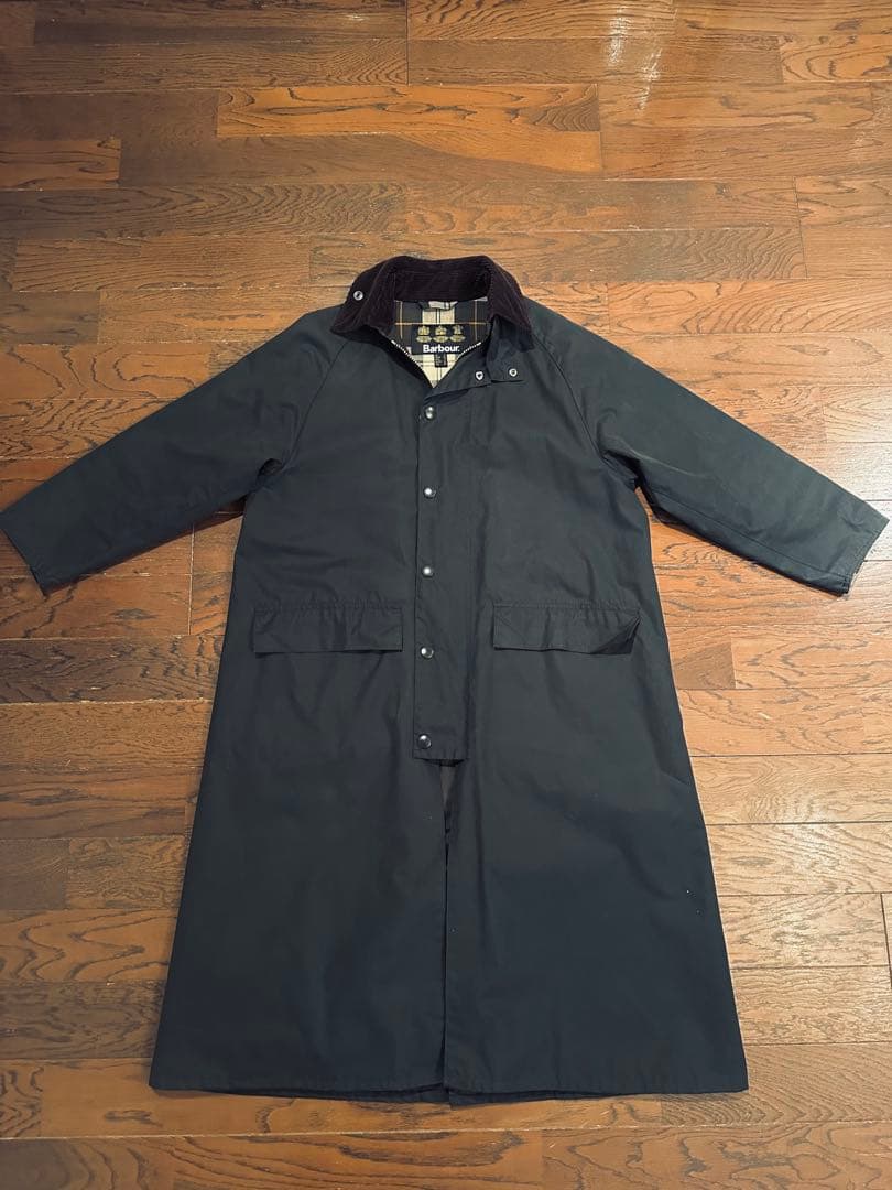 Barbour BURGHLEY ワックス コットン ロング コート