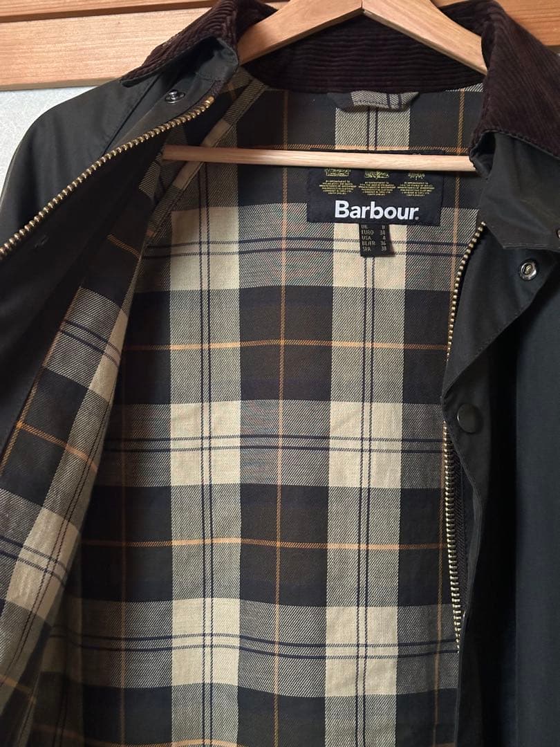 Barbour BURGHLEY ワックス コットン ロング コート