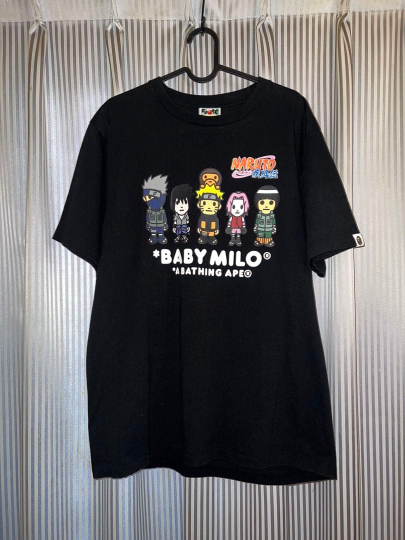 (希少) A BATHING APE × NARUTO コラボTシャツ 美品