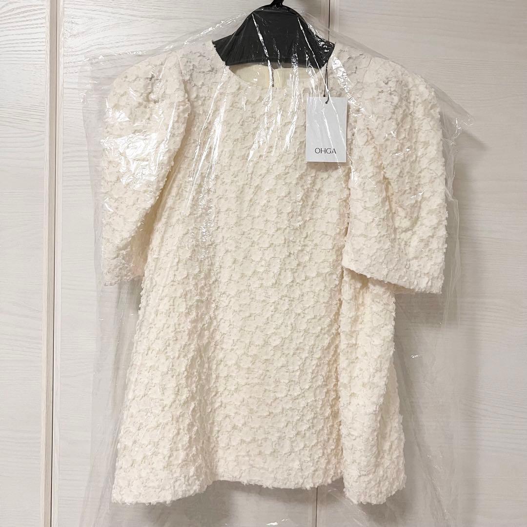 OHGA FLOWER PUFF ブラウス