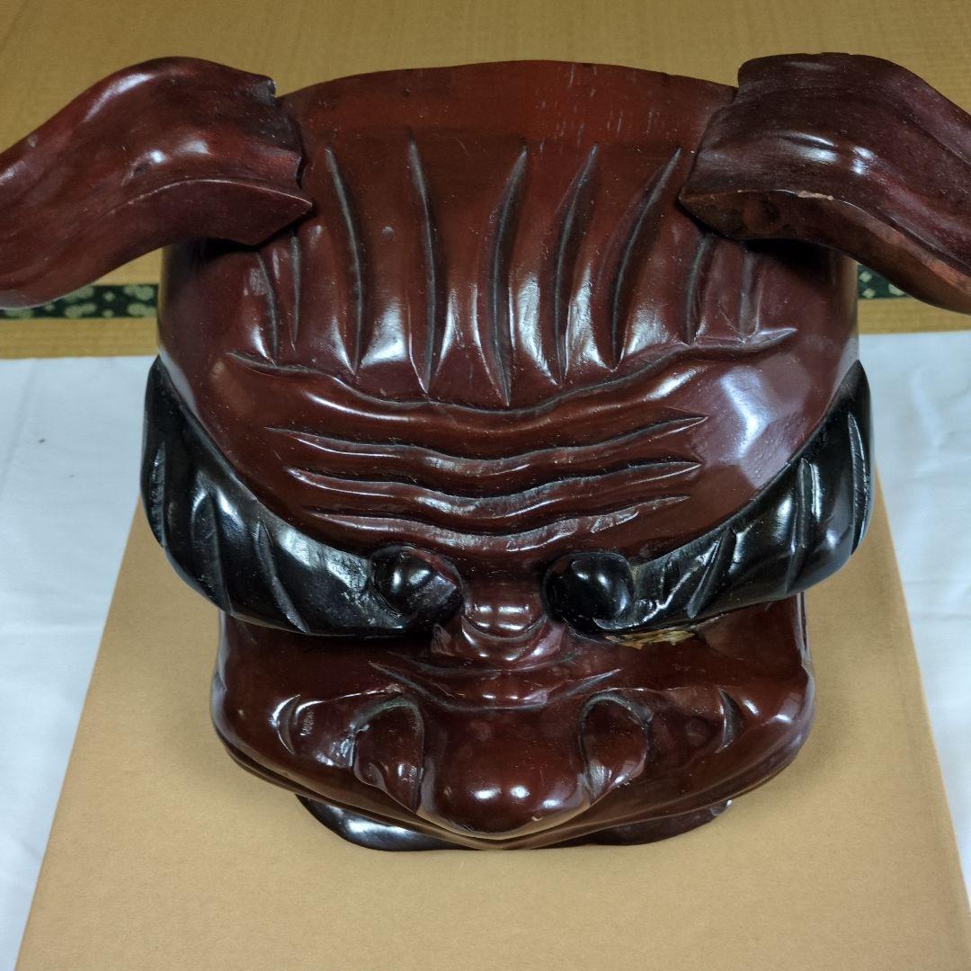 厄除(獅子頭)一刀彫名品(値下げ断行)