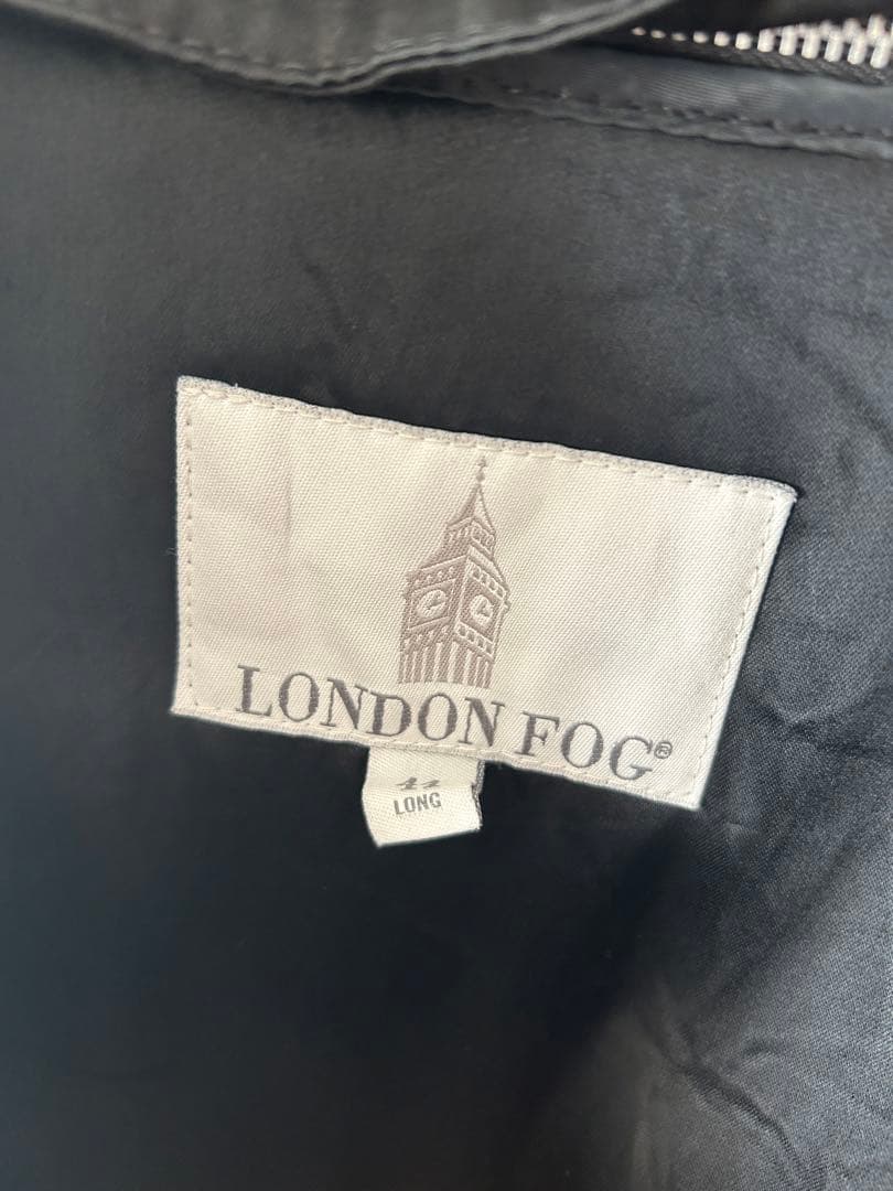 LONDON FOG 黒 トレンチコート LONG 古着　アメカジ
