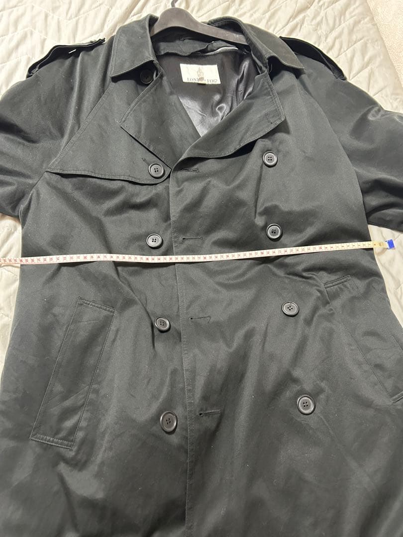 LONDON FOG 黒 トレンチコート LONG 古着　アメカジ