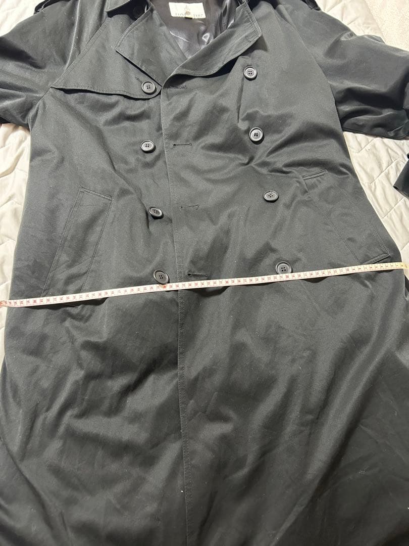 LONDON FOG 黒 トレンチコート LONG 古着　アメカジ