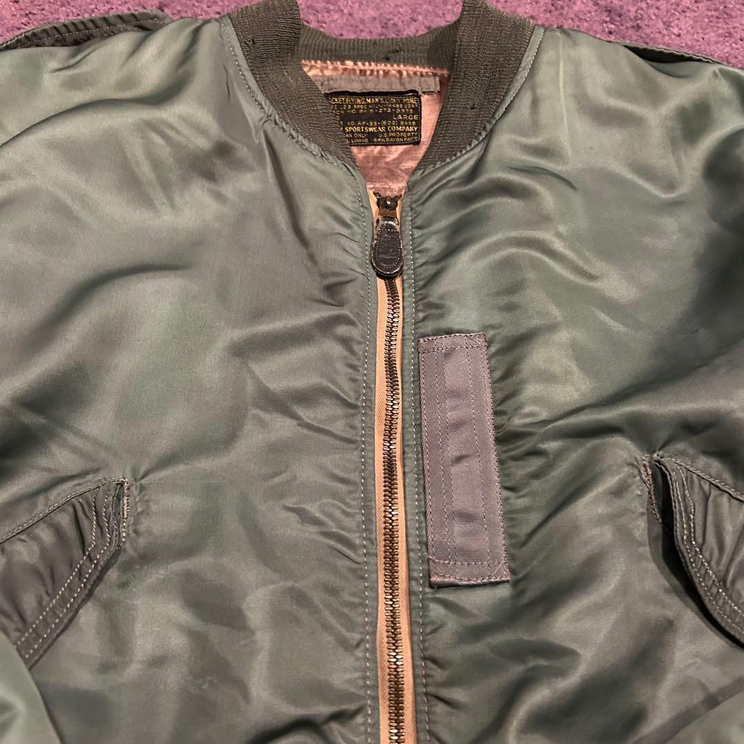 美品 実物 50s USAF L-2B オリジナル Lサイズ 7448B セージ