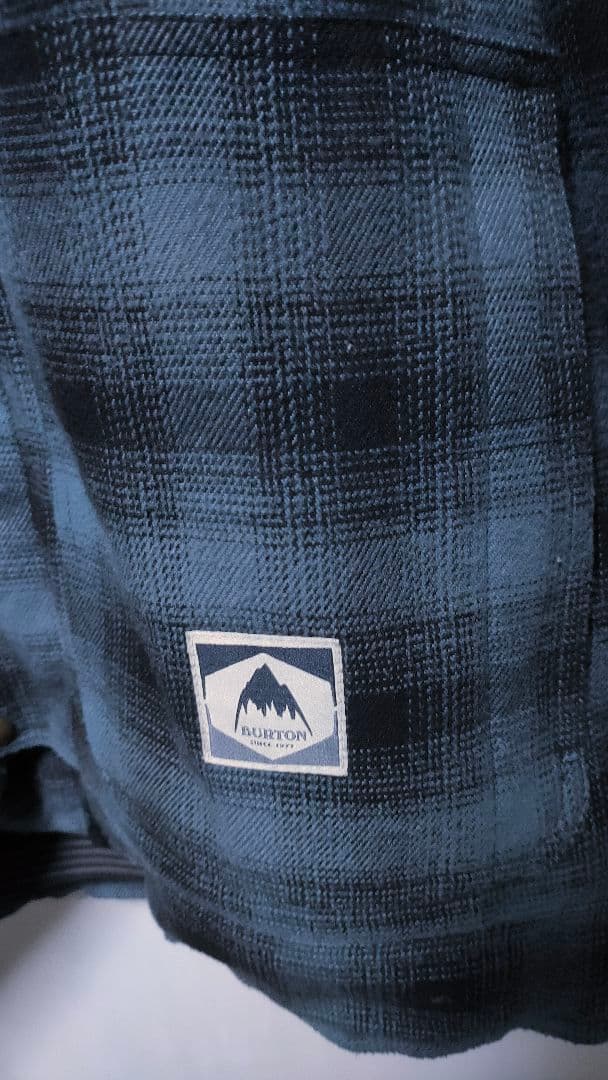 【BURTON バートン】スノーボードウェア メンズL チェック コットンライク