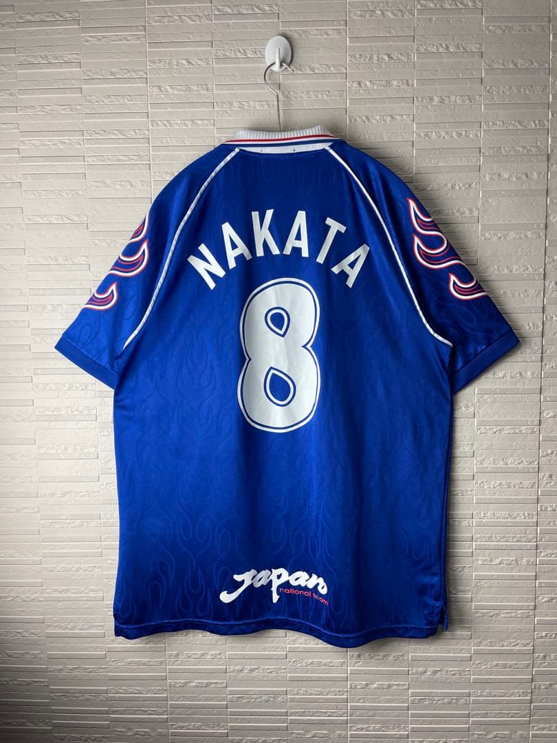 90s 中田英寿 サッカー 日本代表 ユニフォーム 98年 ゲームシャツ