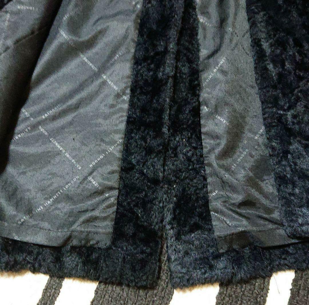 【美品】KATHARINE HAMNETT LONDON　エコファーコート　М