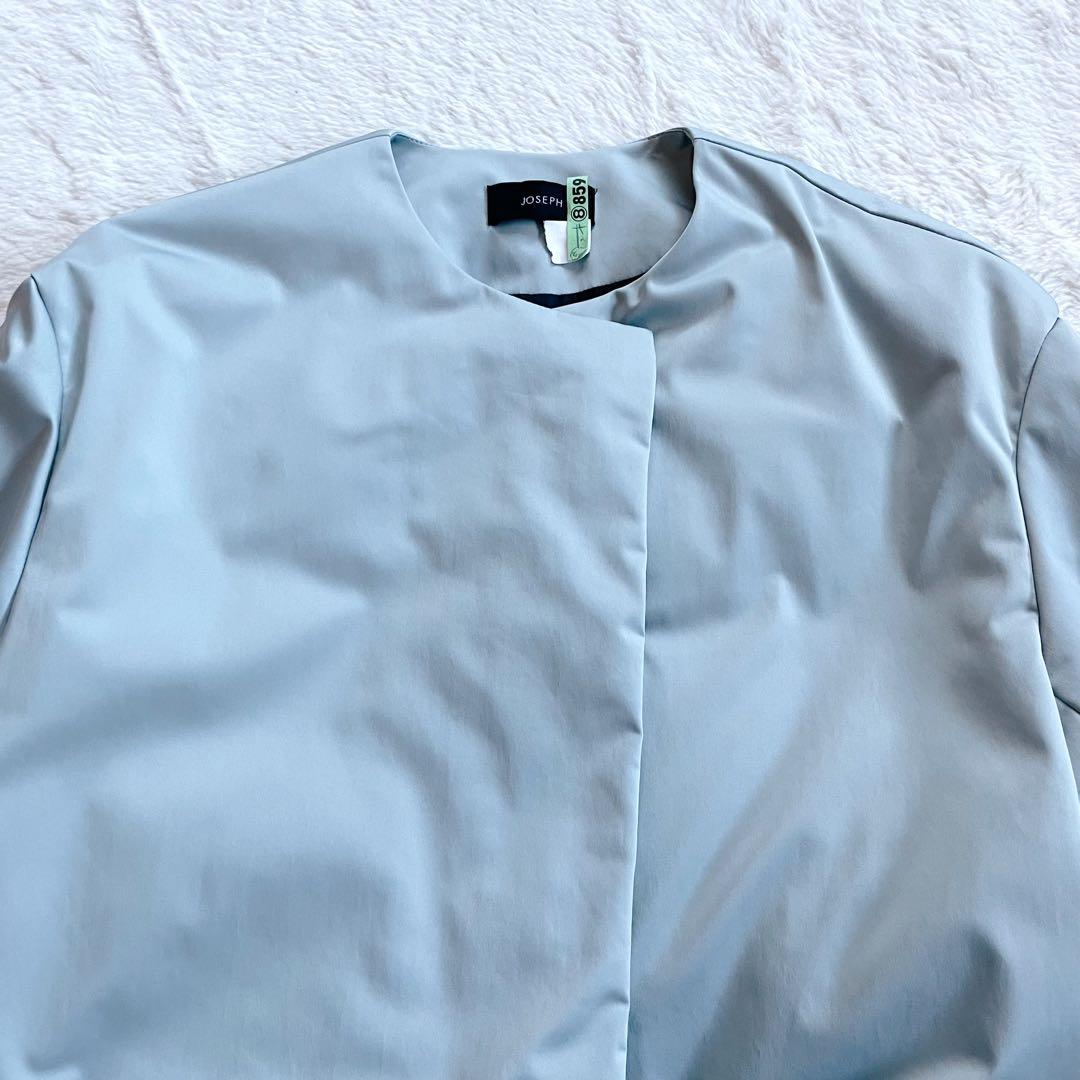 【美品】定価8.2万 JOSEPH ADS ノーカラーロングダウンコート 可愛い