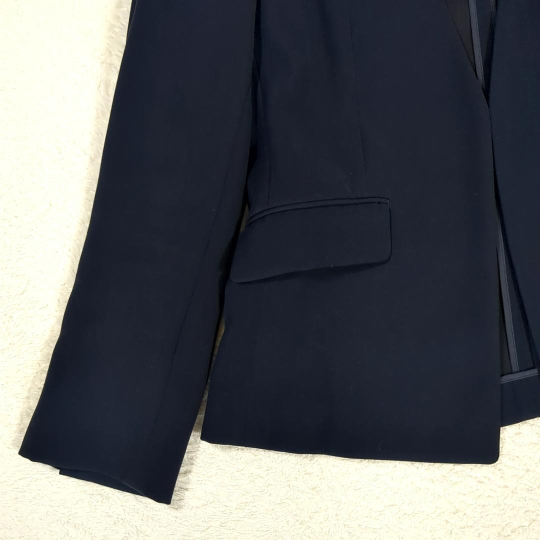 専用　PLST セットアップ ノーカラー パンツスーツ 1ホック ネイビー