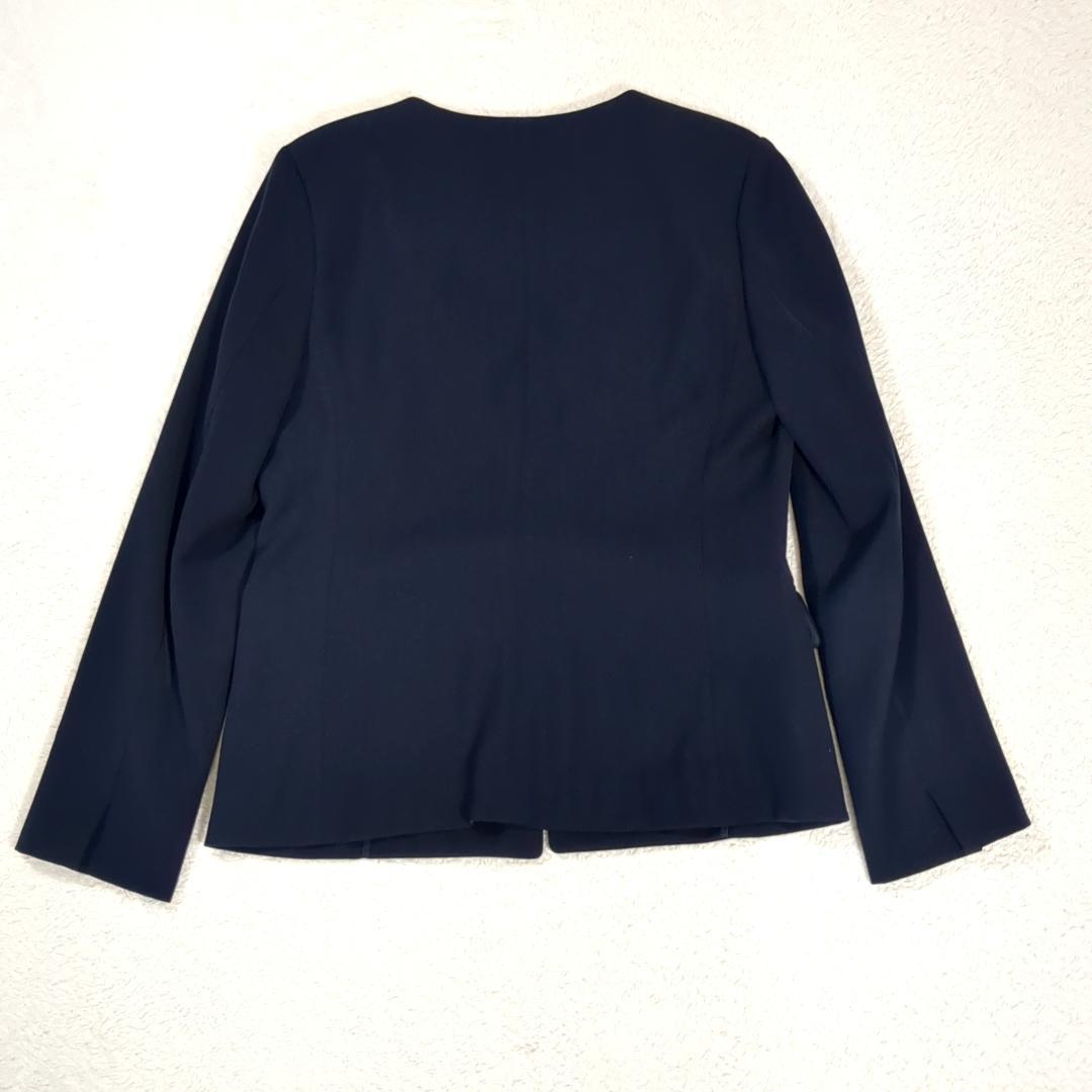 専用　PLST セットアップ ノーカラー パンツスーツ 1ホック ネイビー