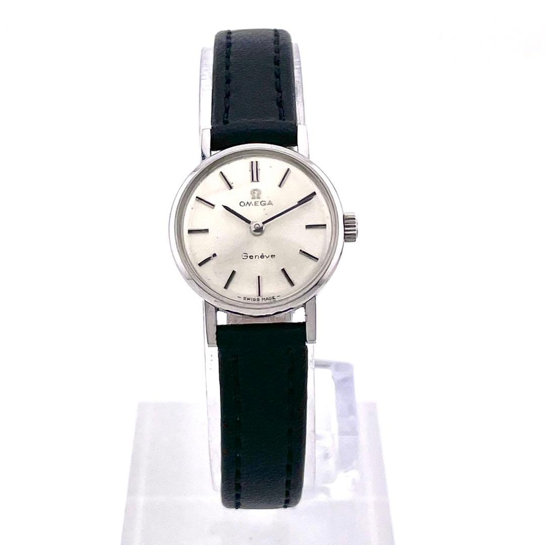 【稼働】OMEGA Geneve 手巻き時計 シルバー 腕時計 ヴィンテージ