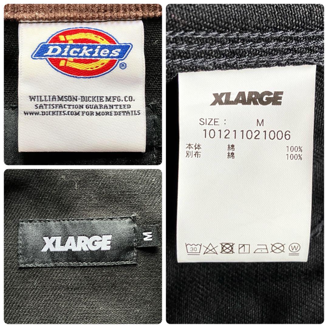【美品】XLARGE × Dickies コラボ ワークジャケット ダック地 黒