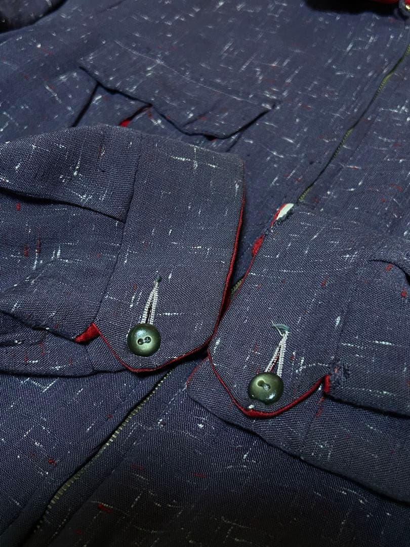 Special 50s rayon gabardine jacket 絣