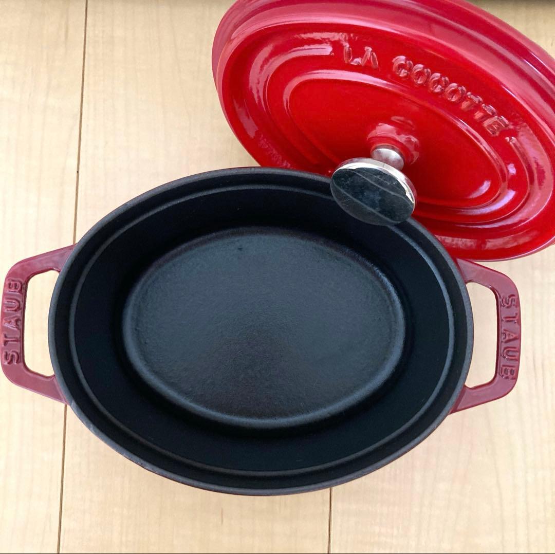staub la cocotte 17 オーバル チェリー