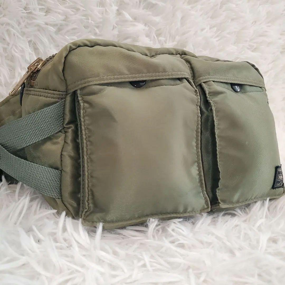 ⭐良品⭐PORTER TANKER セージグリーン ボディバッグ