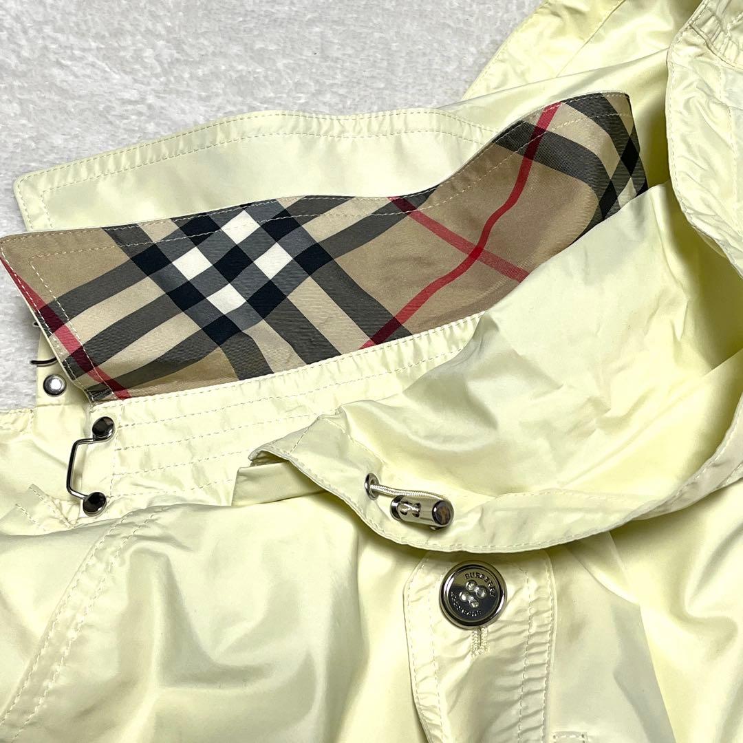 ★美品★BURBERRY LONDON★ナイロントレンチコート★40★イエロー★