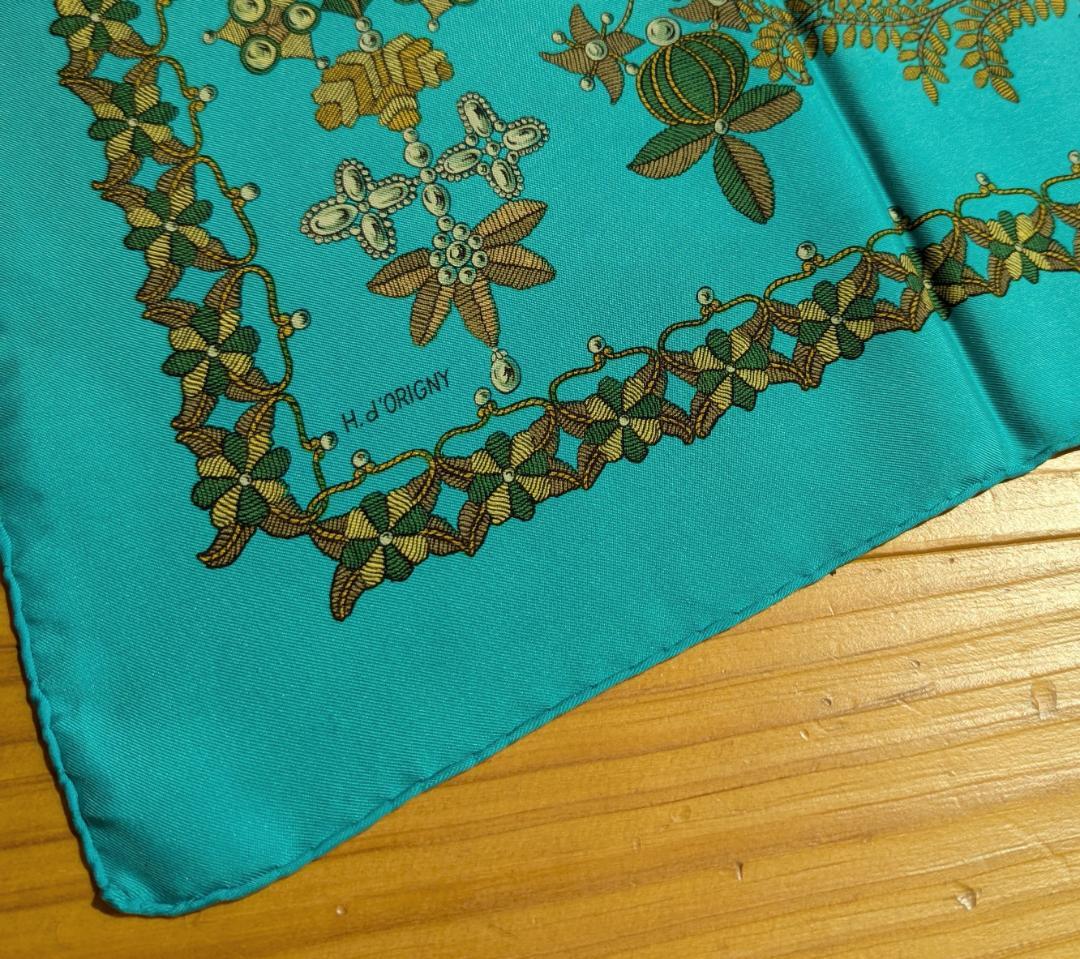 HERMES CARRE 90cm タグなし エルメス カレ シルクスカーフ