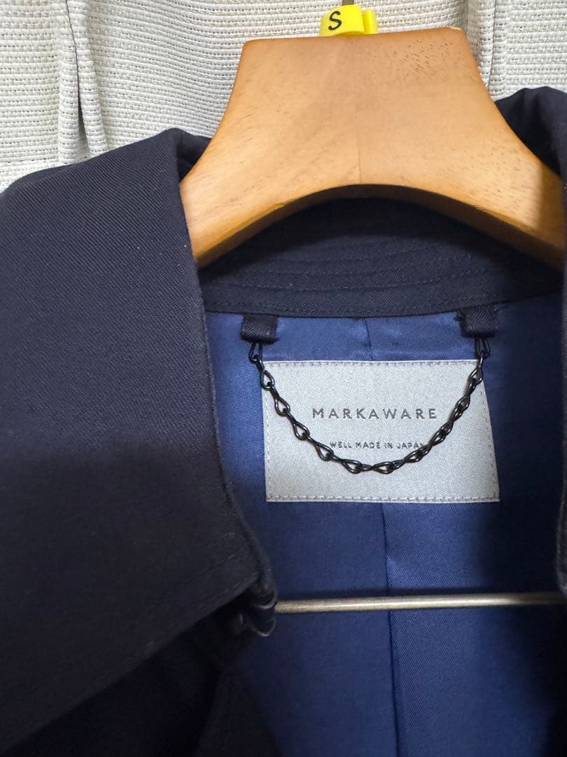 美品★MARKAWARE トレンチコート 2 カシミヤニット