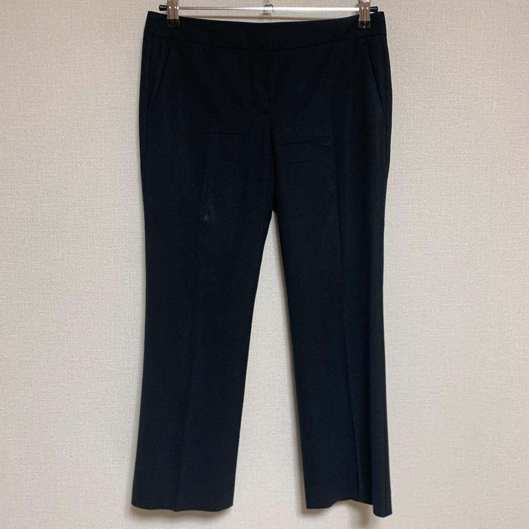 セオリー　ノーカラー　パンツスーツ　2 ブラック　フォーマル　セットアップ