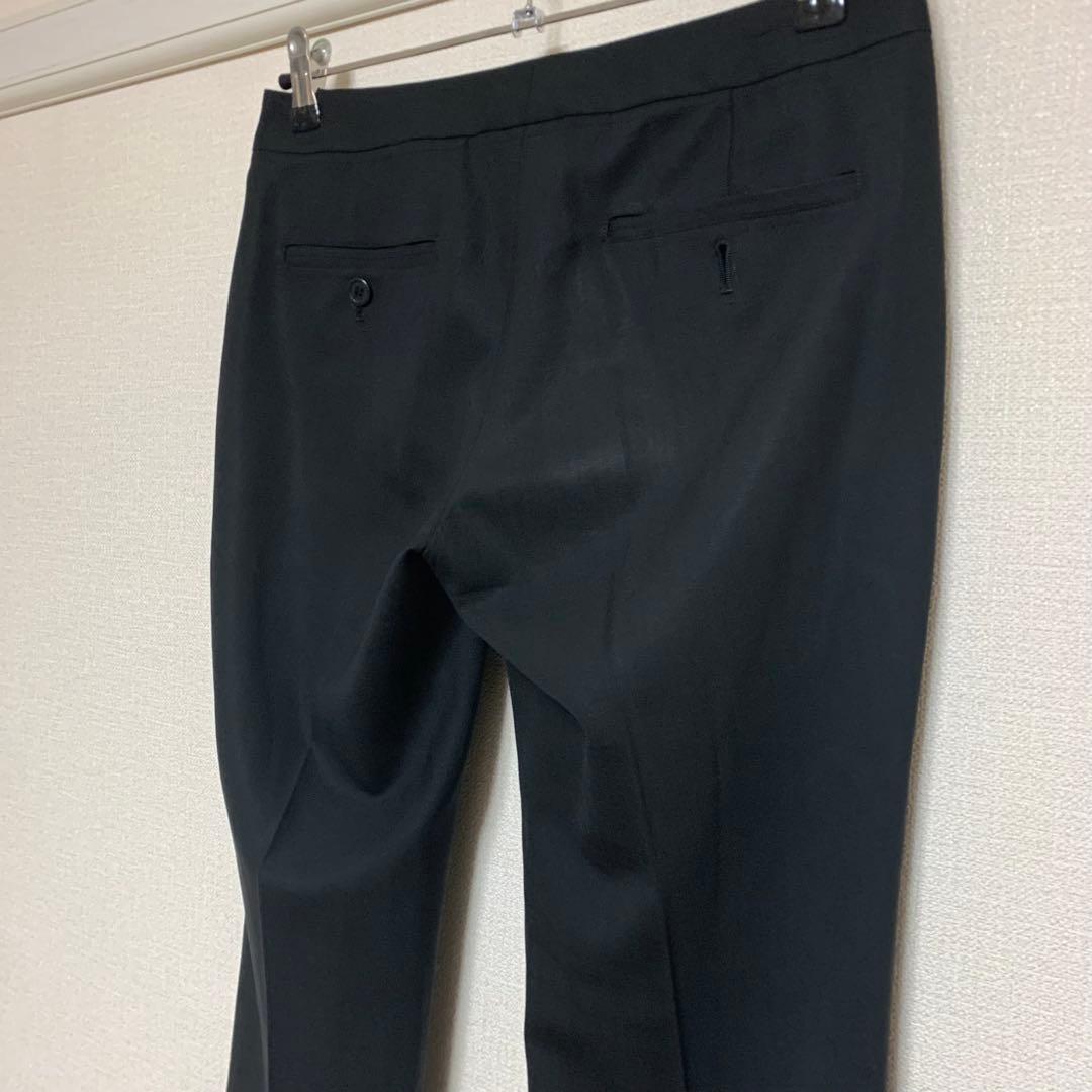 セオリー　ノーカラー　パンツスーツ　2 ブラック　フォーマル　セットアップ