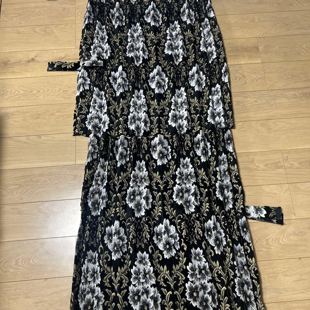 金華山　桜ブラック　サイドカーテン