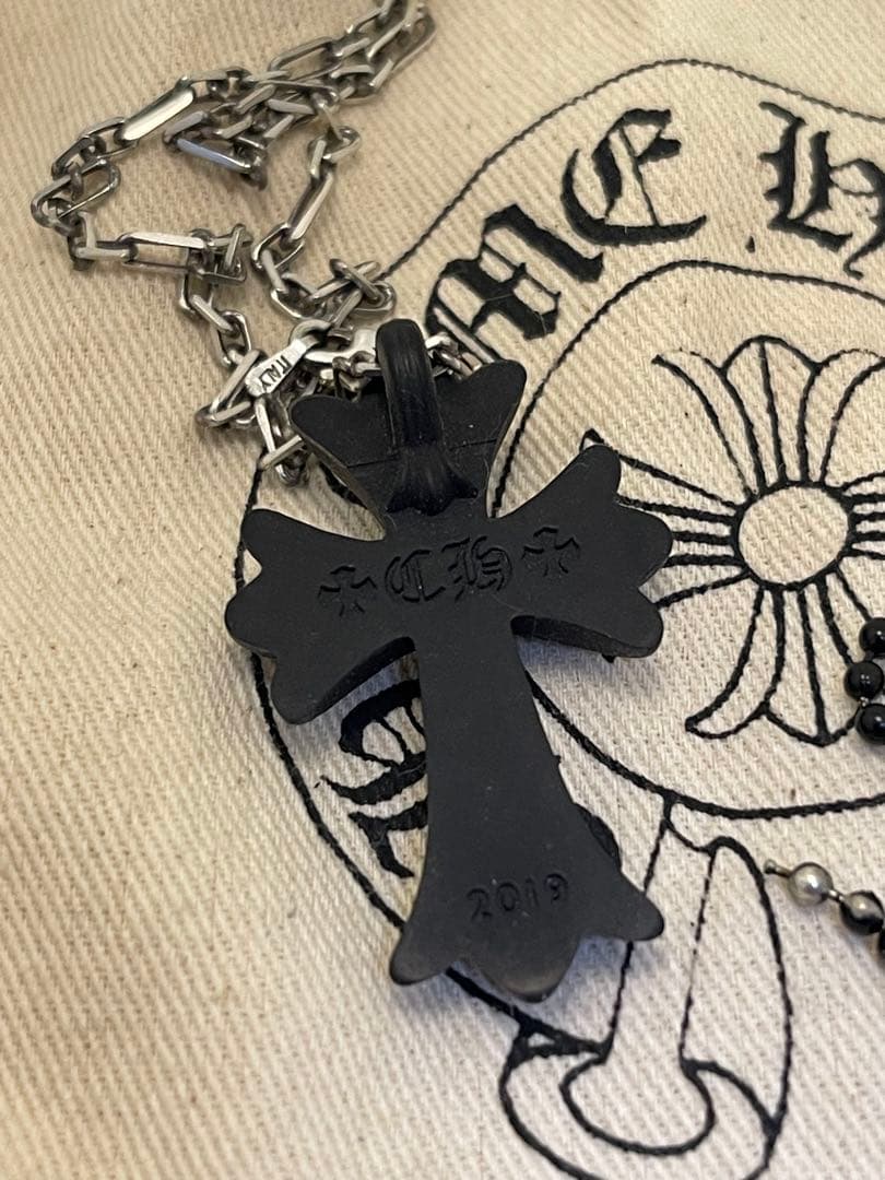 クロムハーツ ラバーネックレス BLACK 正規品 2019年青山20周年