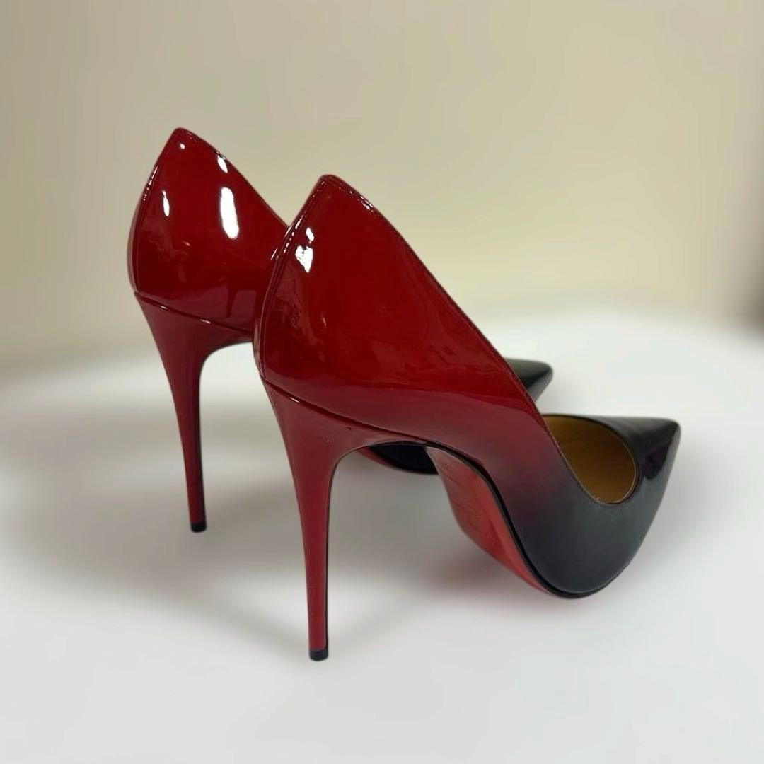 お値下げ！【極美品】Christian Louboutin グラデーション　黒赤