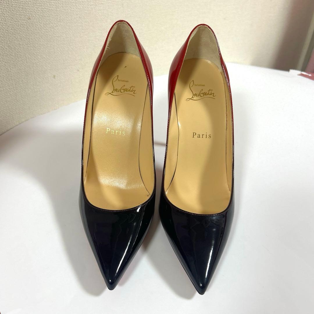 お値下げ！【極美品】Christian Louboutin グラデーション　黒赤
