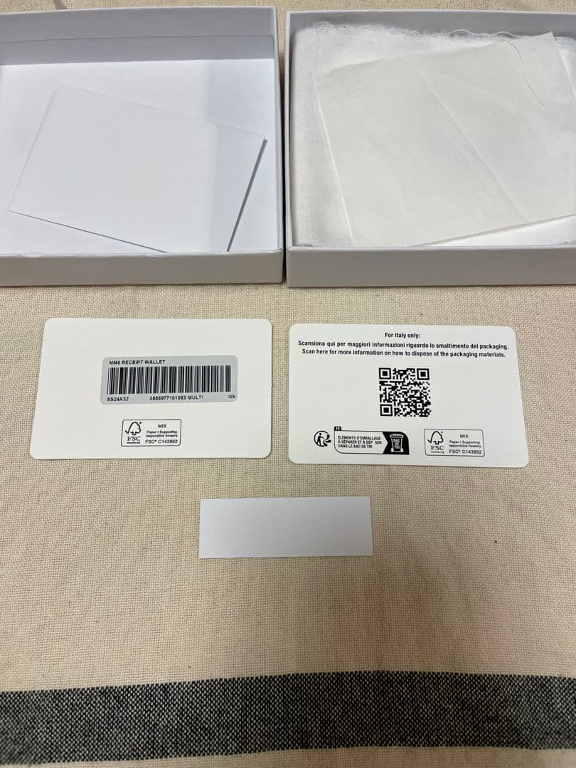 小物 Supreme mm6 Receipt Wallet