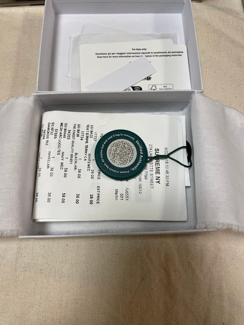 小物 Supreme mm6 Receipt Wallet