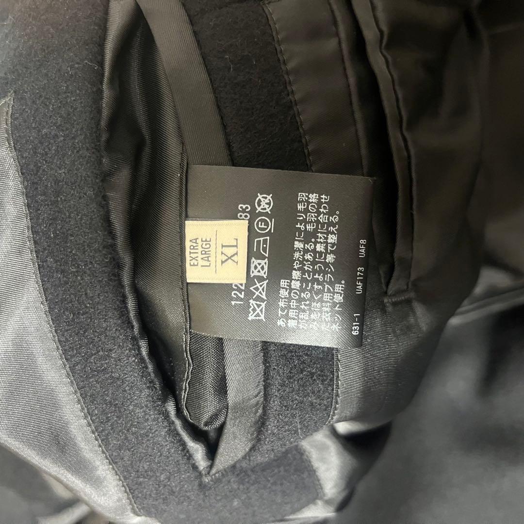 ユナイテッドアローズスーパー120メルトンバルカラーコート XLサイズ ブラック