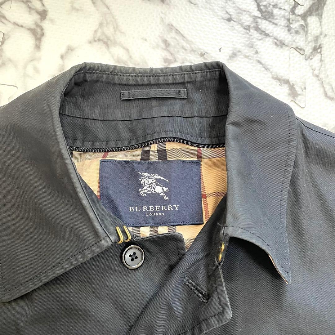 トレンチコート Burberry ブラック　ノバチェック