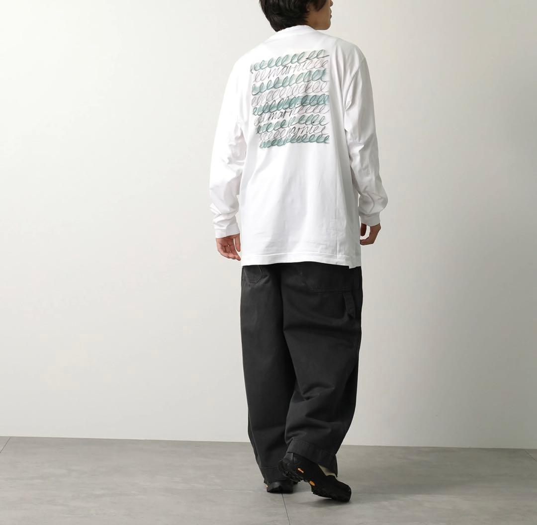 MARNI マルニ ロングスリーブ Tシャツ ロゴプリント 白 オーバーサイズ