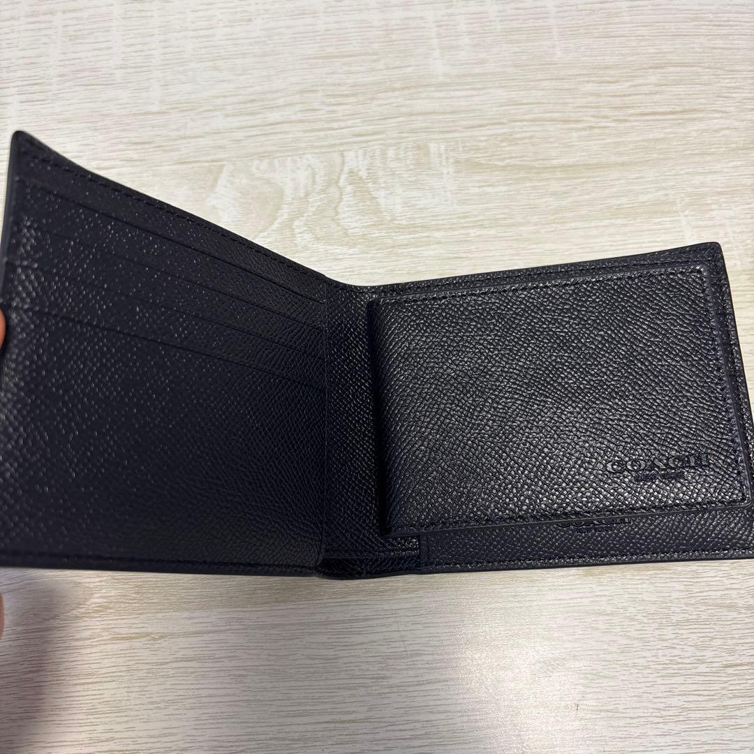 COACH 二つ折り財布 ブラック