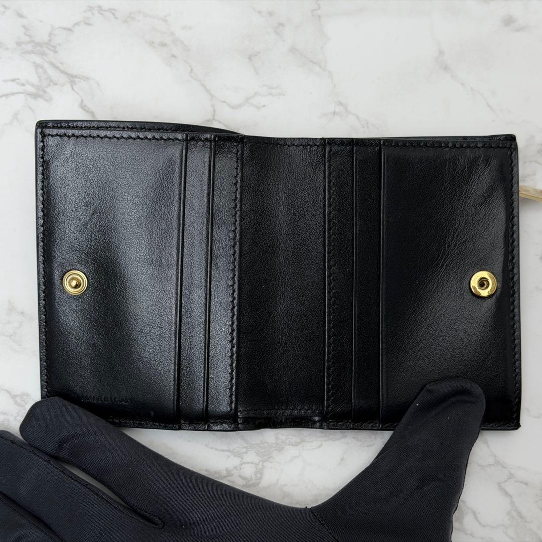 CELINE セリーヌ コンパクトウォレット 折り財布 ブラック