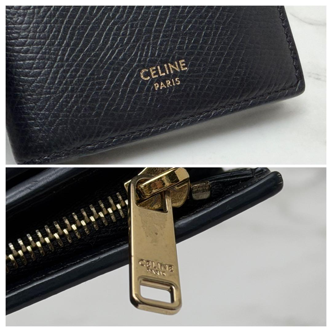 CELINE セリーヌ コンパクトウォレット 折り財布 ブラック