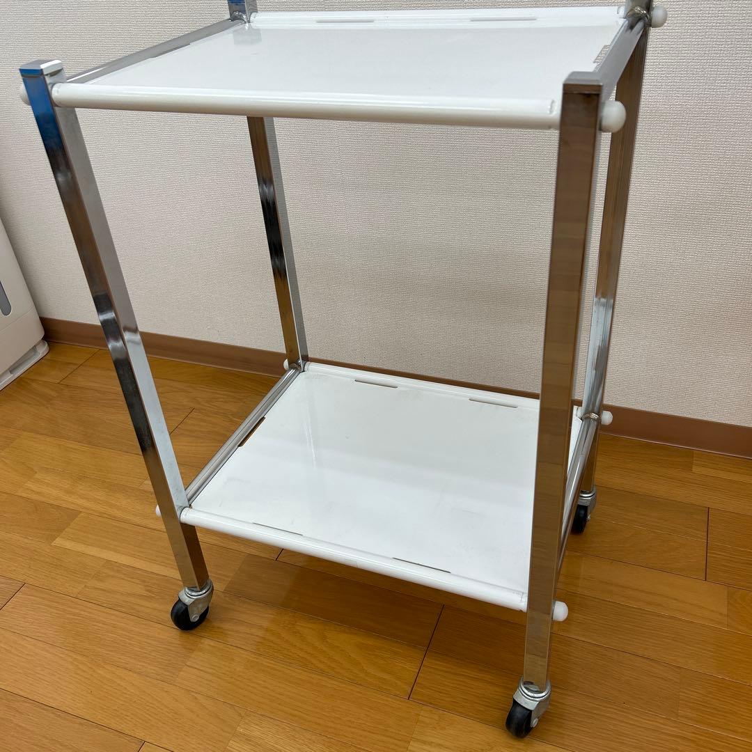 医療用ワゴン　キャスター付き　スチールワゴン　病院、クリニック、整骨院