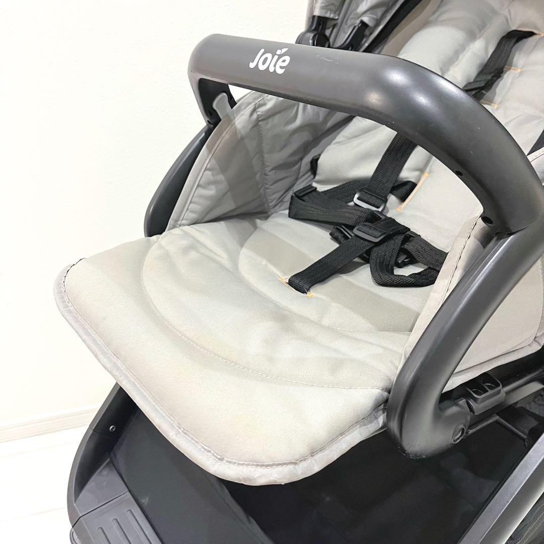 joie エヴァライトデュオ 二人乗りベビーカー グレー レインカバー付属