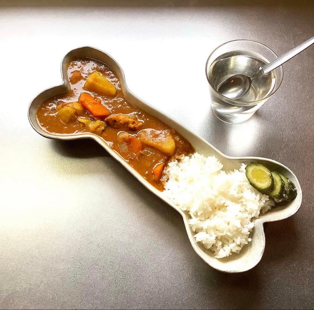 寺門広気　骨　皿