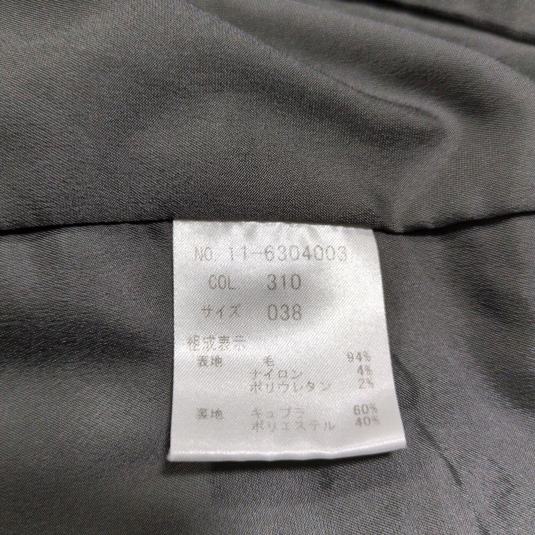 美品【カルソン】グレー系 ビジネスパンツスーツ セットアップ38(M)