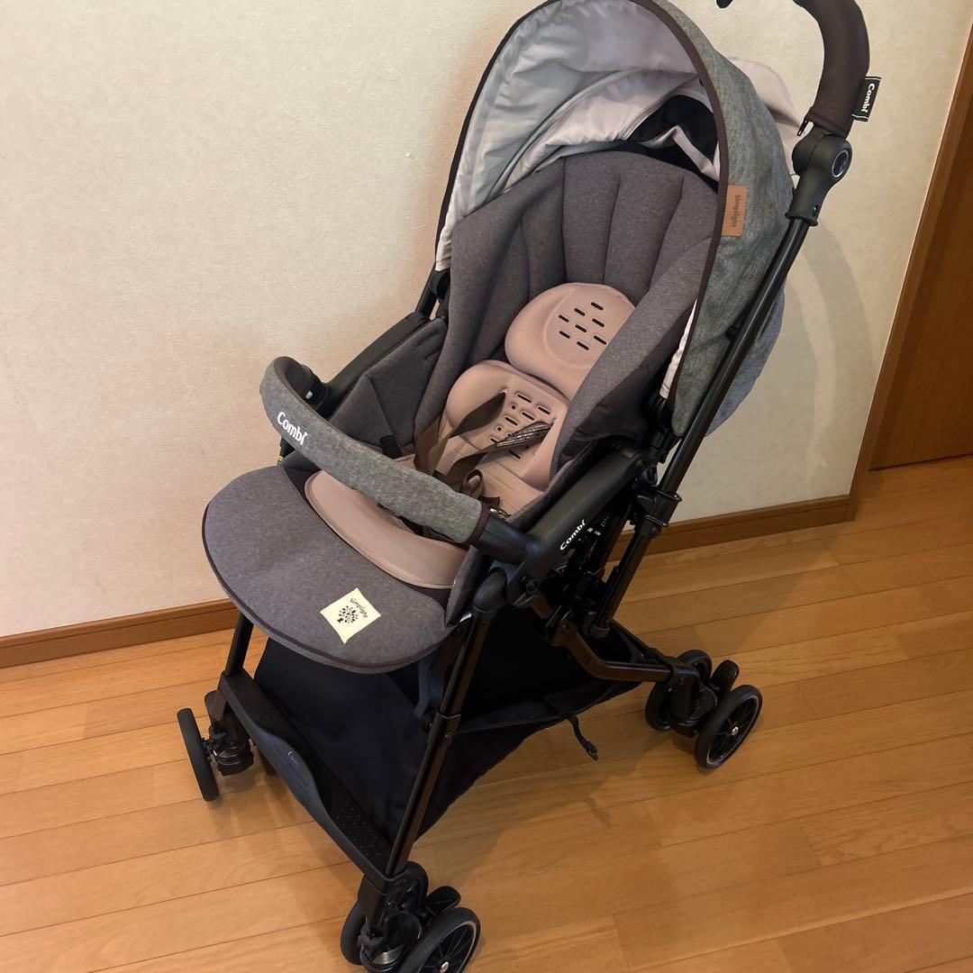 美品　コンビ　ベビーカー　スゴカルα 4キャス compact エッグショック