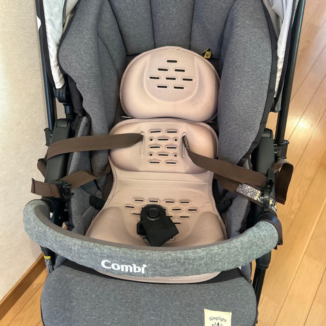美品　コンビ　ベビーカー　スゴカルα 4キャス compact エッグショック