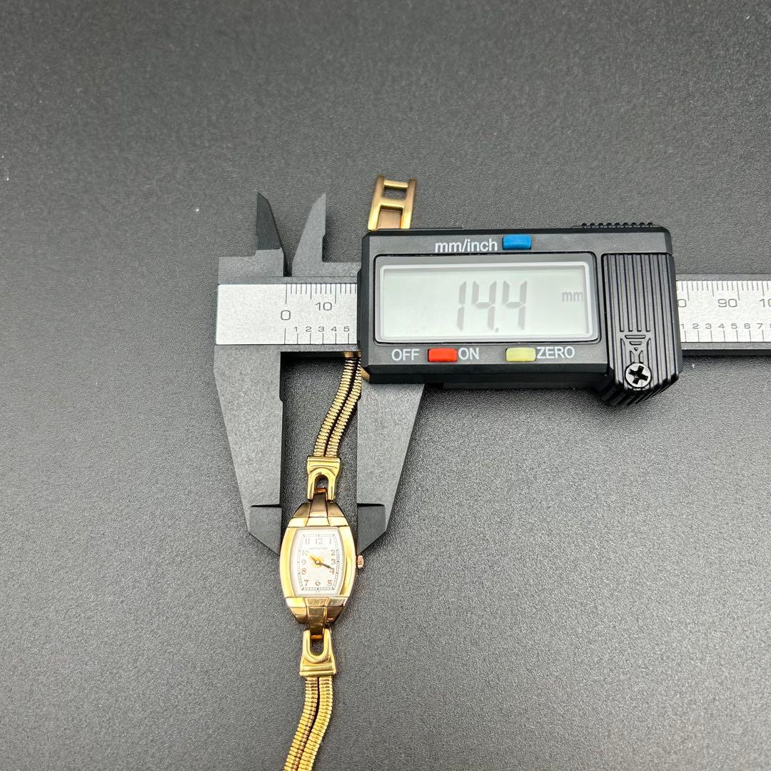 美品 ハミルトン レディハミルトン アンティークゴールド 新品電池 箱付 希少