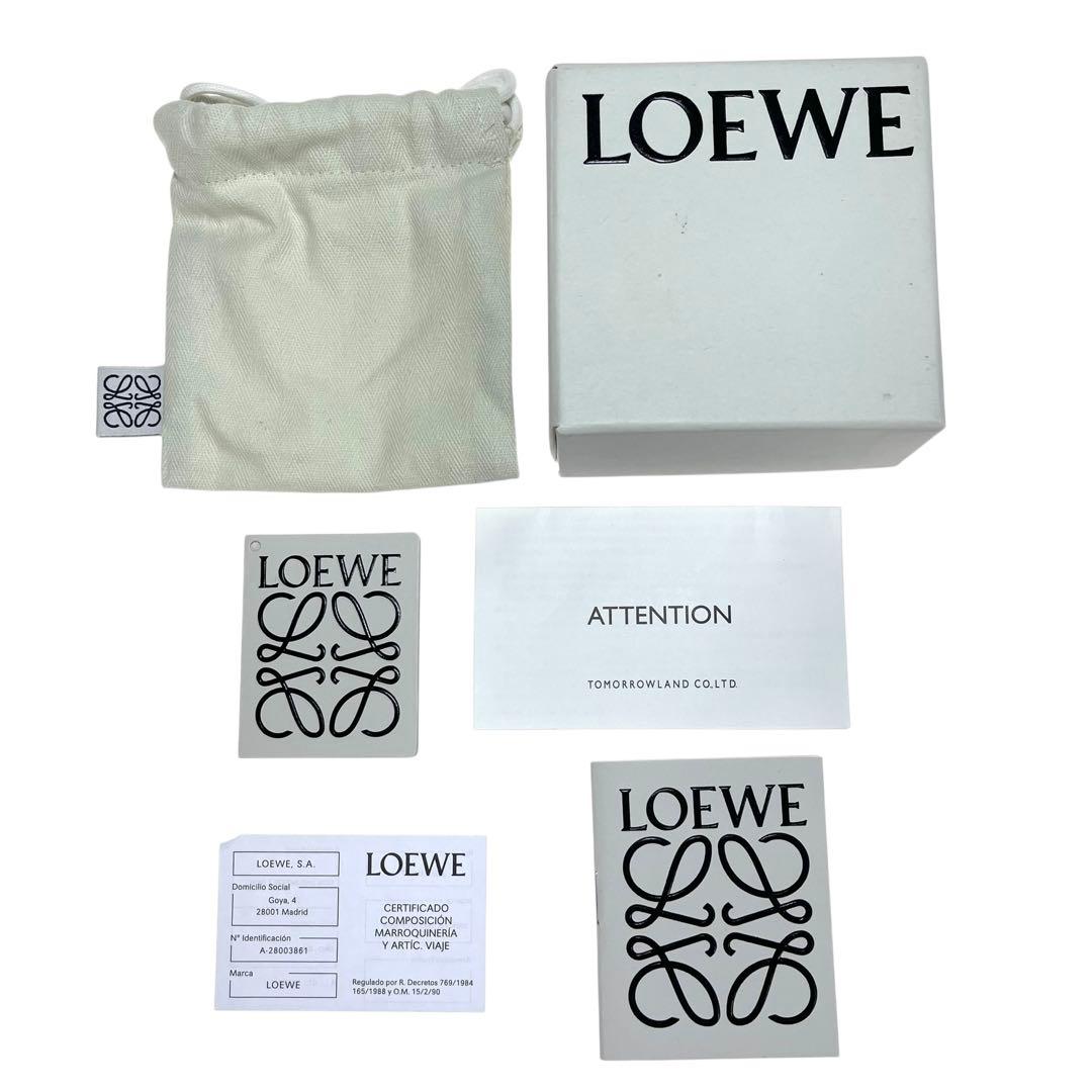 LOEWE ツイスト アナグラム 3連 レザー ブレスレット a914