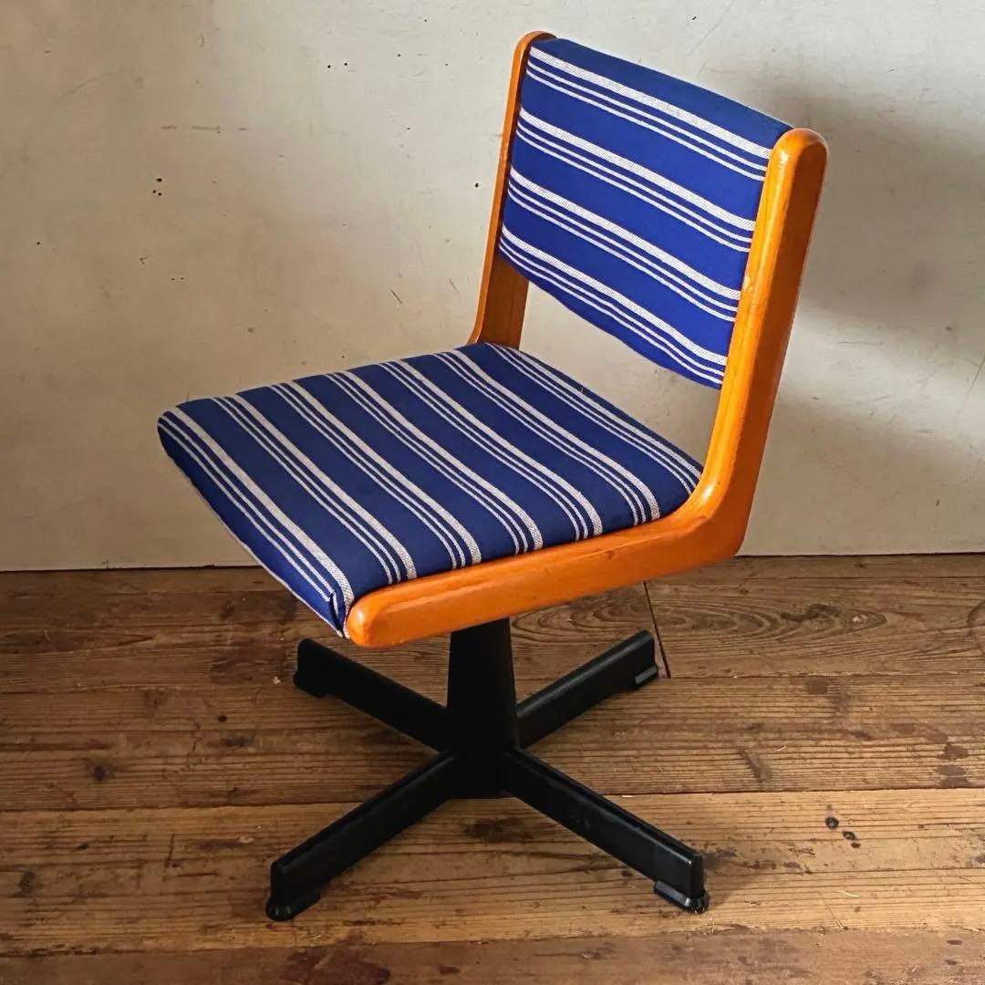 国産ヴィンテージ レトロ 回転式 デスクチェア