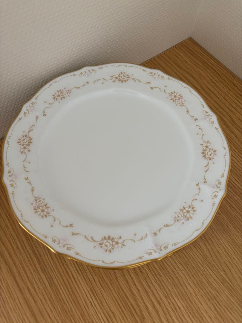 ノリタケダイヤモンドコレクションプレート大・小6客セットLUXURY WHITE