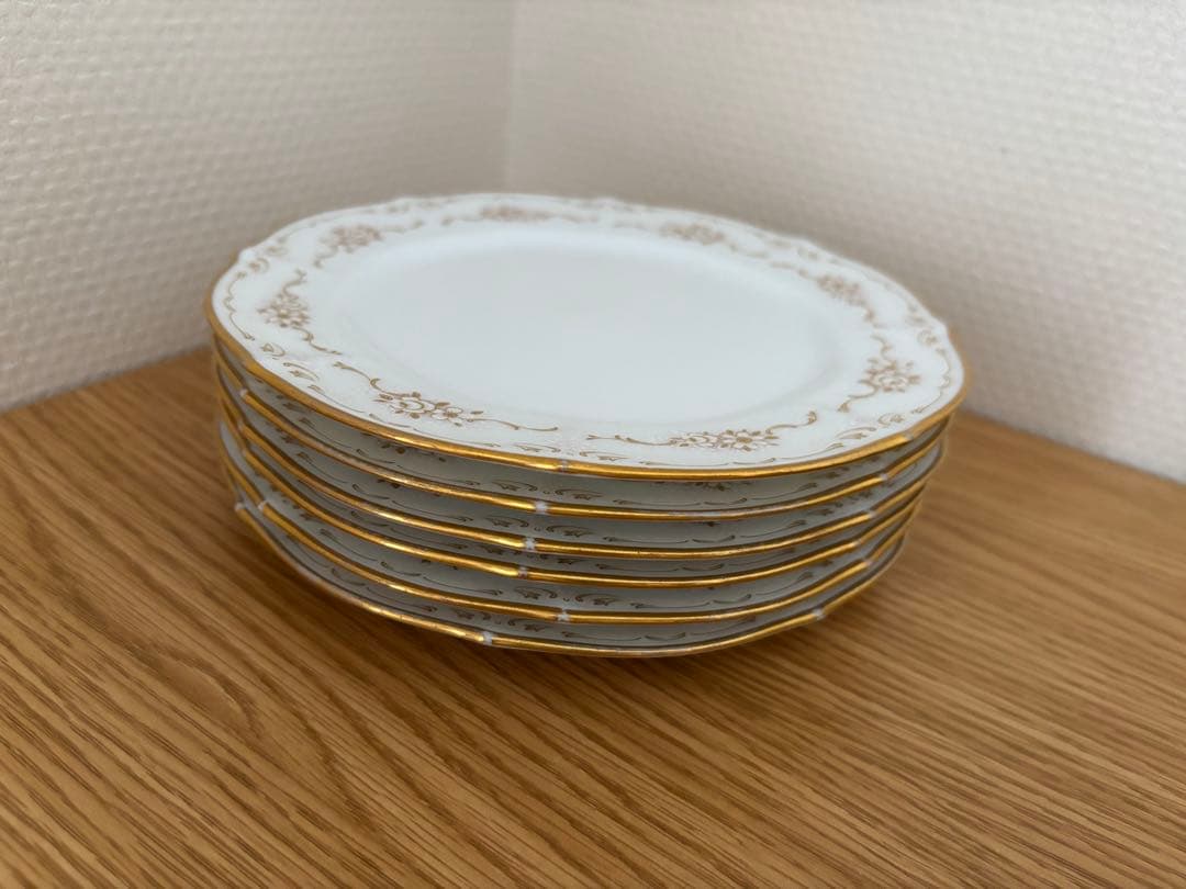 ノリタケダイヤモンドコレクションプレート大・小6客セットLUXURY WHITE